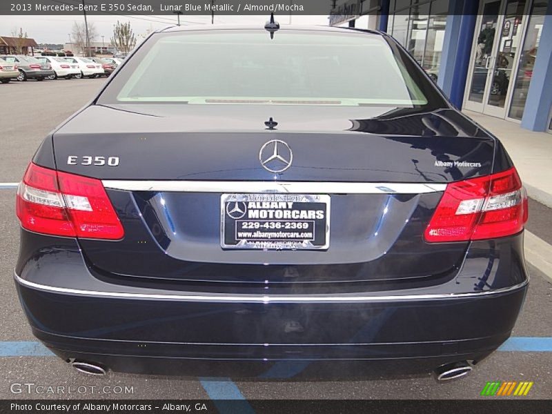 Lunar Blue Metallic / Almond/Mocha 2013 Mercedes-Benz E 350 Sedan