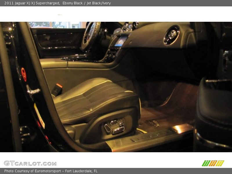 Ebony Black / Jet Black/Ivory 2011 Jaguar XJ XJ Supercharged