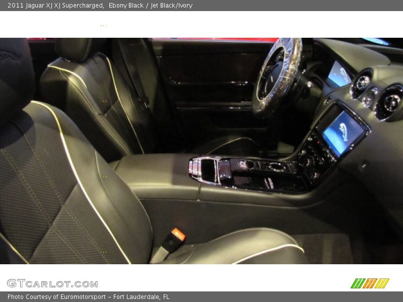 Ebony Black / Jet Black/Ivory 2011 Jaguar XJ XJ Supercharged