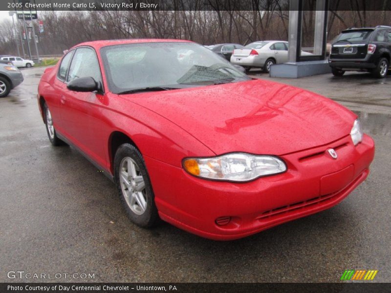 Victory Red / Ebony 2005 Chevrolet Monte Carlo LS