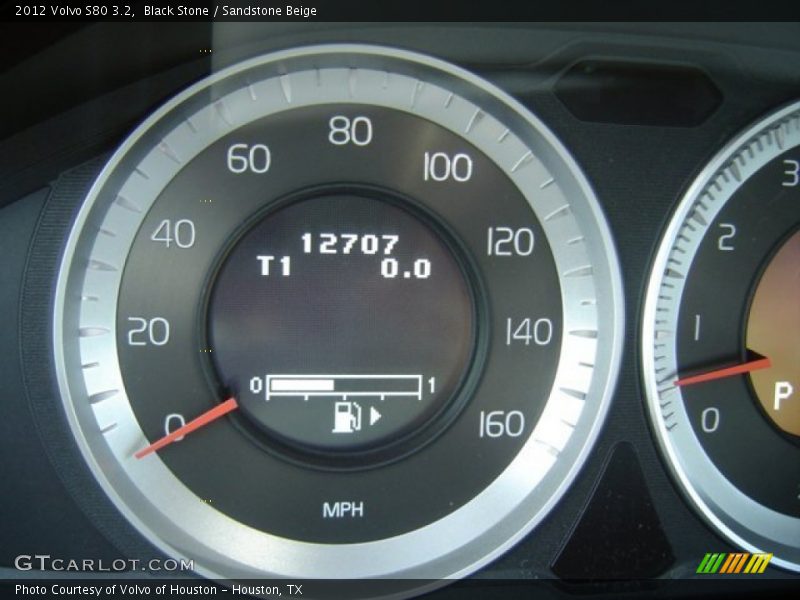 Black Stone / Sandstone Beige 2012 Volvo S80 3.2