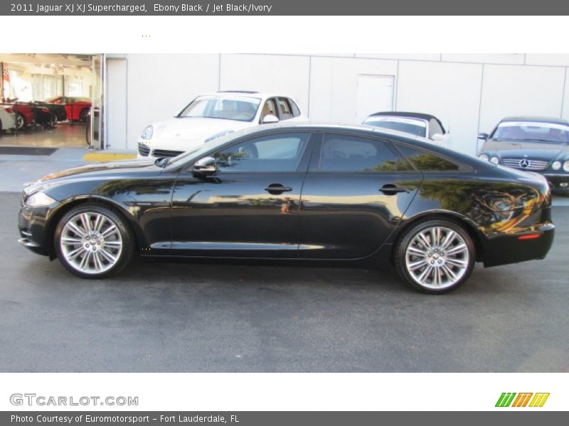 Ebony Black / Jet Black/Ivory 2011 Jaguar XJ XJ Supercharged