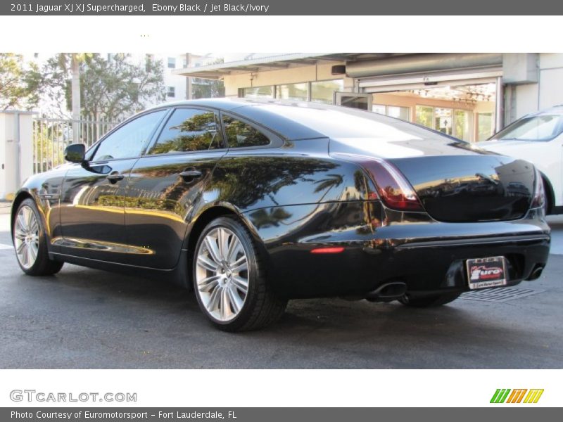 Ebony Black / Jet Black/Ivory 2011 Jaguar XJ XJ Supercharged