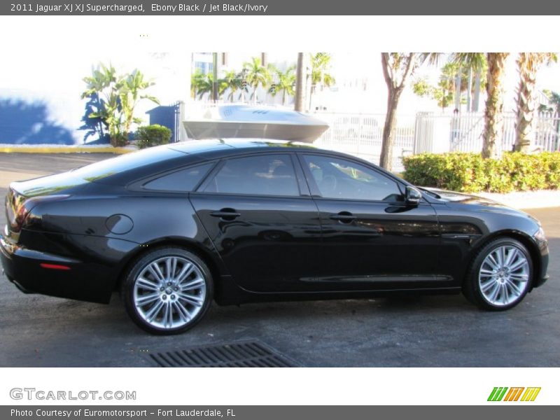 Ebony Black / Jet Black/Ivory 2011 Jaguar XJ XJ Supercharged