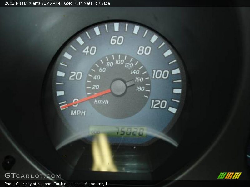 Gold Rush Metallic / Sage 2002 Nissan Xterra SE V6 4x4