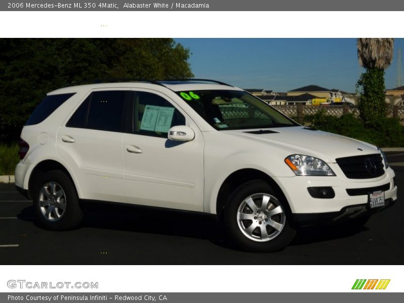 Alabaster White / Macadamia 2006 Mercedes-Benz ML 350 4Matic