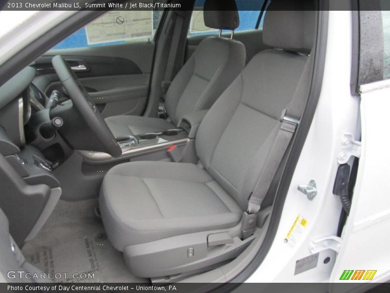 Summit White / Jet Black/Titanium 2013 Chevrolet Malibu LS