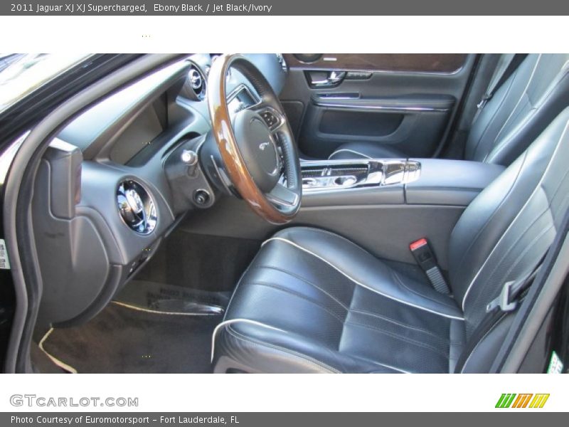 Ebony Black / Jet Black/Ivory 2011 Jaguar XJ XJ Supercharged