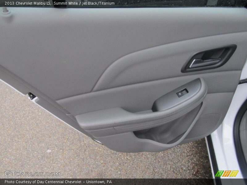 Summit White / Jet Black/Titanium 2013 Chevrolet Malibu LS