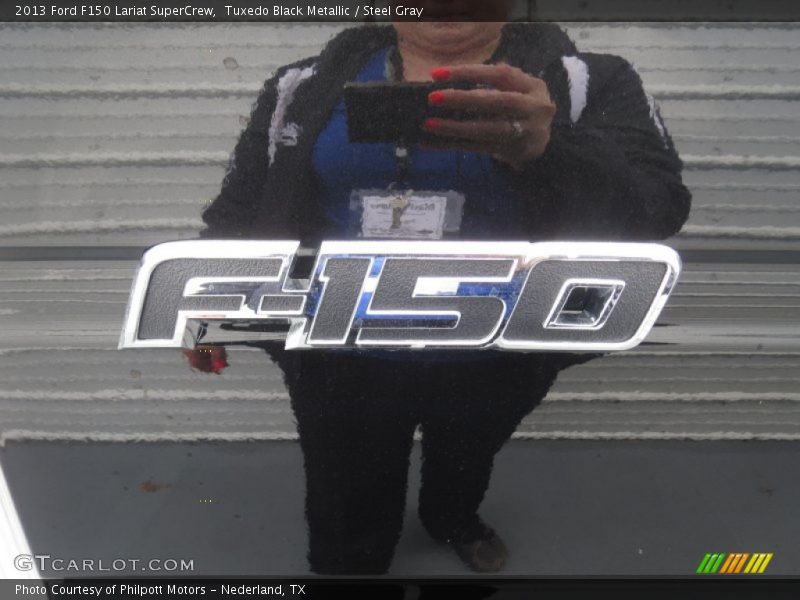 Tuxedo Black Metallic / Steel Gray 2013 Ford F150 Lariat SuperCrew