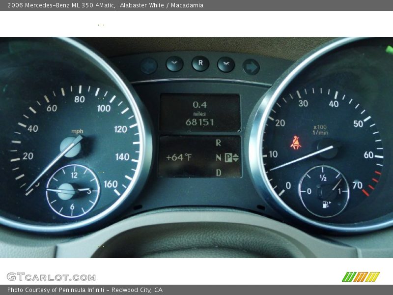 Alabaster White / Macadamia 2006 Mercedes-Benz ML 350 4Matic
