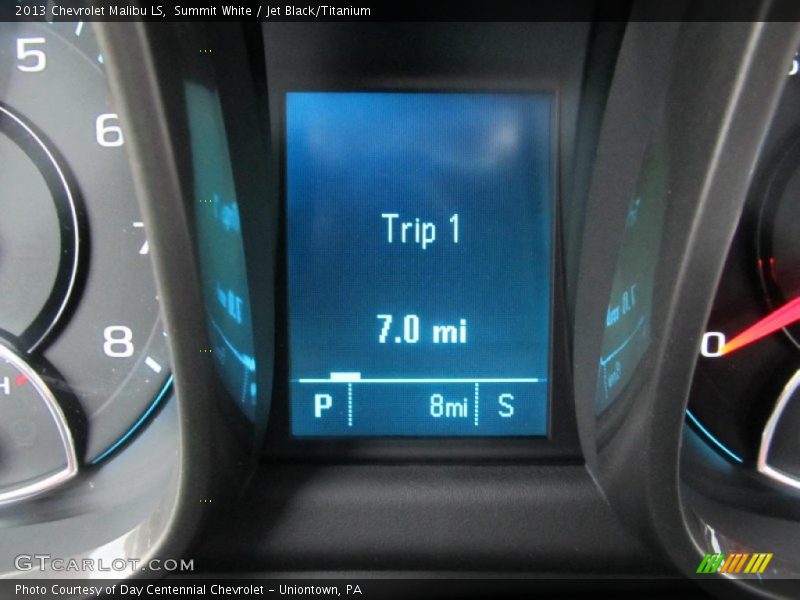 Summit White / Jet Black/Titanium 2013 Chevrolet Malibu LS
