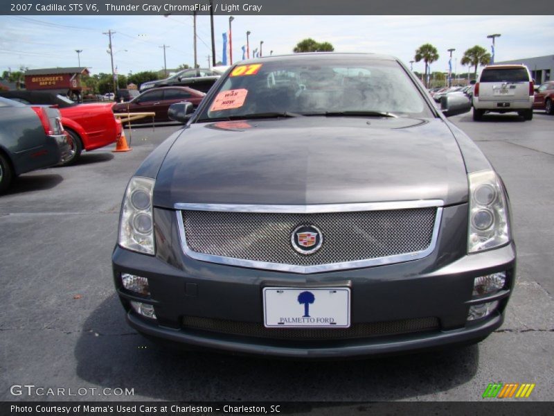 Thunder Gray ChromaFlair / Light Gray 2007 Cadillac STS V6