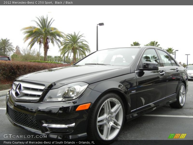 Front 3/4 View of 2012 C 250 Sport