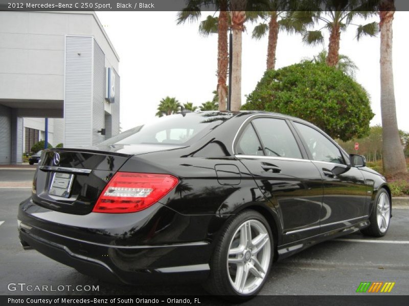 Black / Black 2012 Mercedes-Benz C 250 Sport