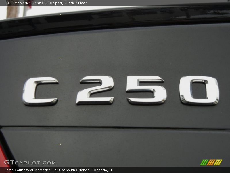 Black / Black 2012 Mercedes-Benz C 250 Sport