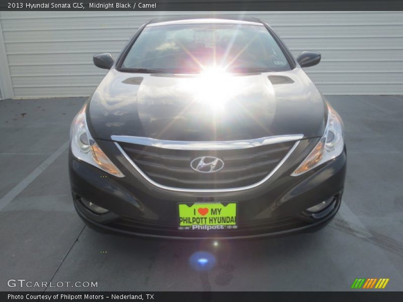 Midnight Black / Camel 2013 Hyundai Sonata GLS