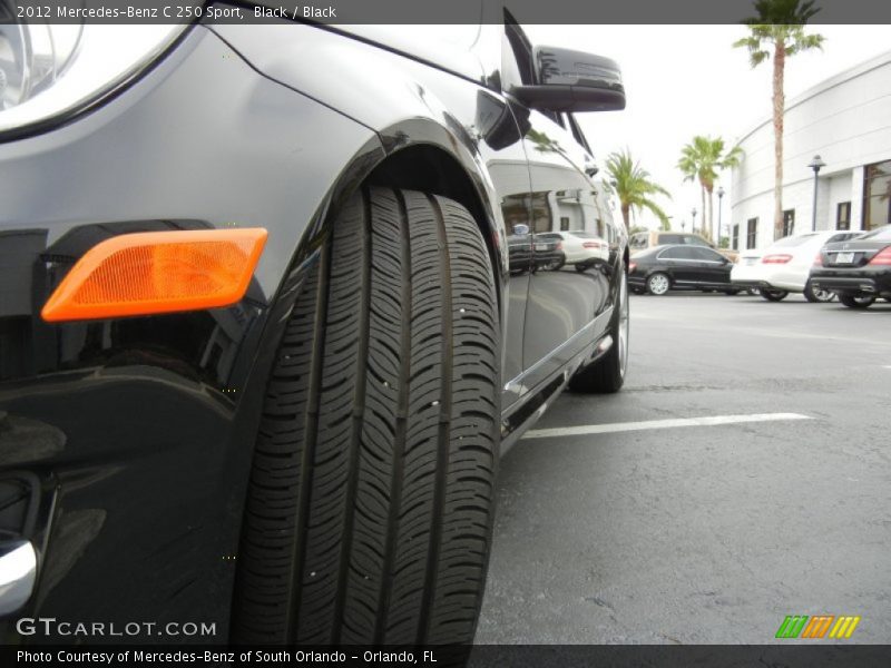 Black / Black 2012 Mercedes-Benz C 250 Sport