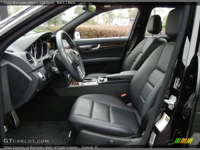 Front Seat of 2012 C 250 Sport