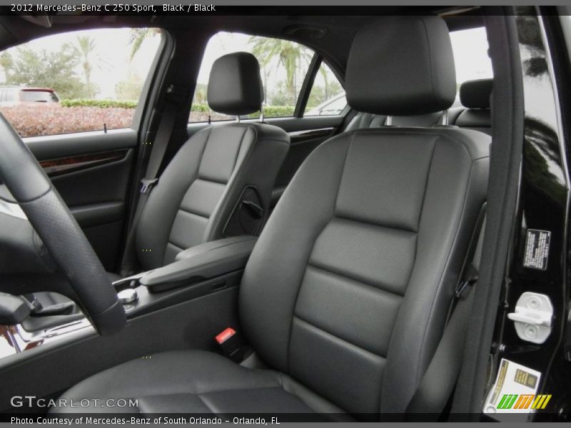 Front Seat of 2012 C 250 Sport