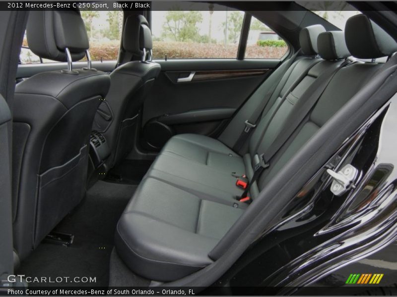 Rear Seat of 2012 C 250 Sport