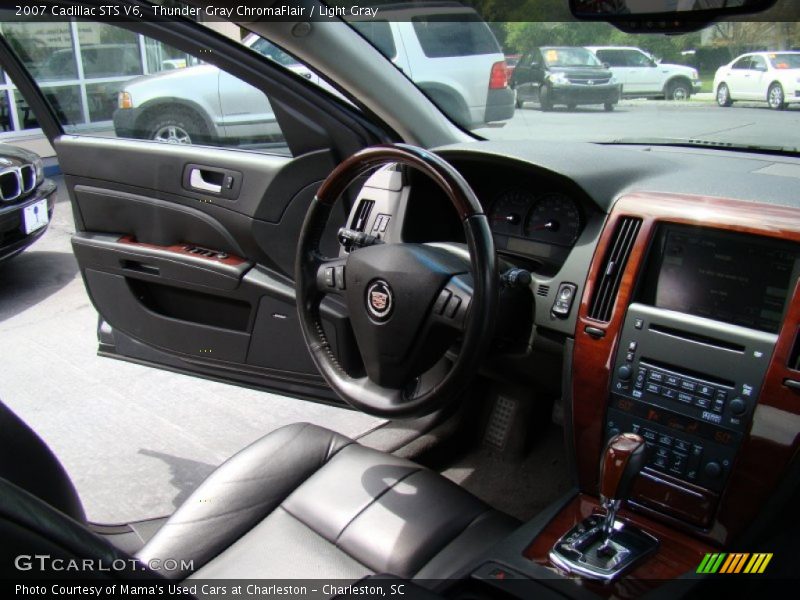 Thunder Gray ChromaFlair / Light Gray 2007 Cadillac STS V6