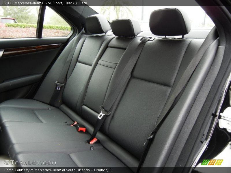 Rear Seat of 2012 C 250 Sport