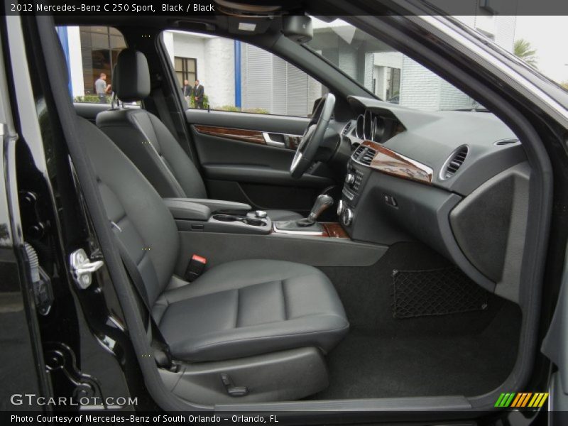 Black / Black 2012 Mercedes-Benz C 250 Sport