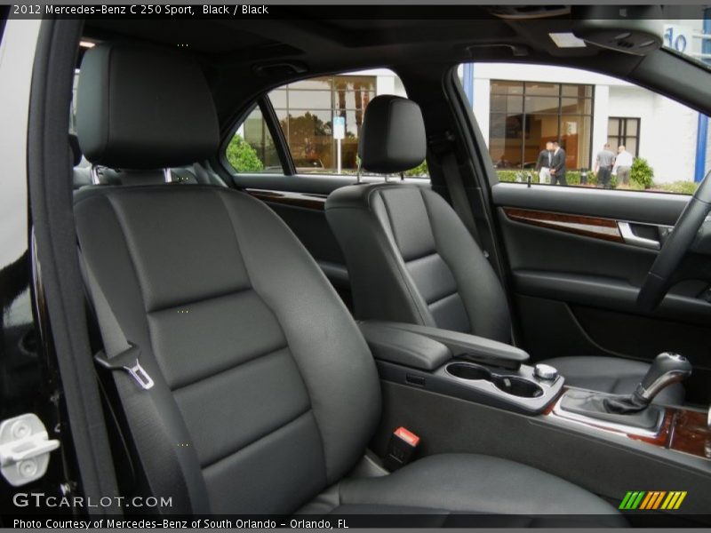 Black / Black 2012 Mercedes-Benz C 250 Sport