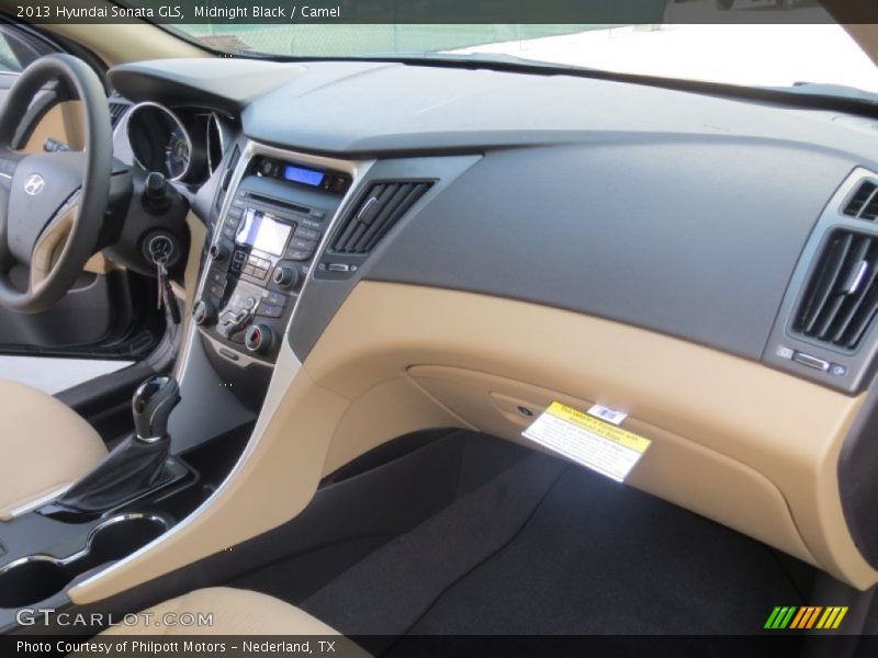 Midnight Black / Camel 2013 Hyundai Sonata GLS