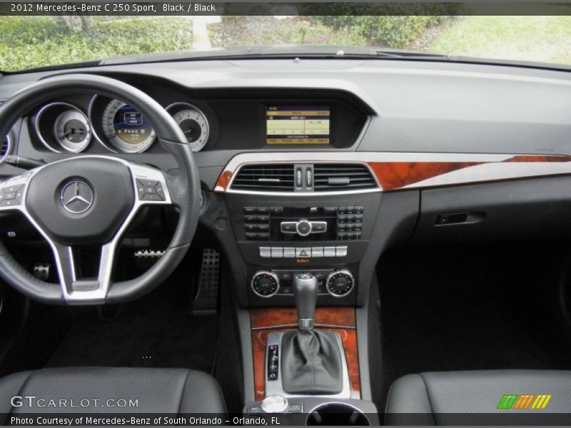 Dashboard of 2012 C 250 Sport