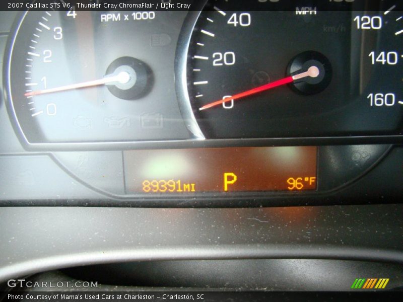Thunder Gray ChromaFlair / Light Gray 2007 Cadillac STS V6