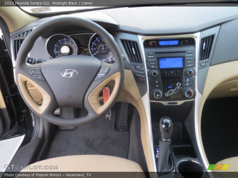 Midnight Black / Camel 2013 Hyundai Sonata GLS