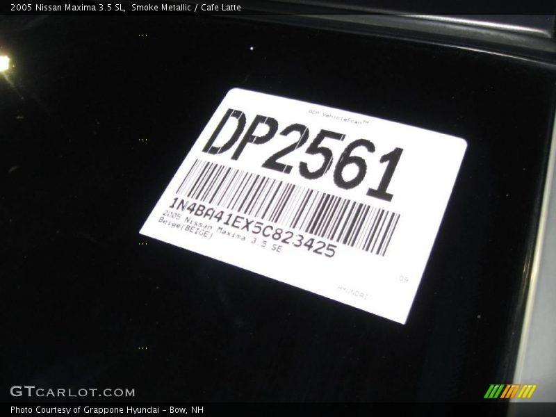 Smoke Metallic / Cafe Latte 2005 Nissan Maxima 3.5 SL