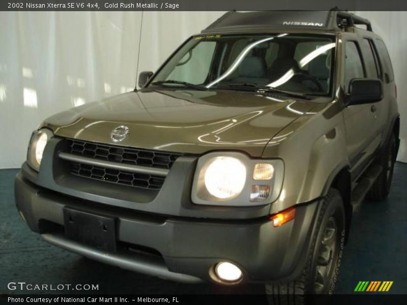 Gold Rush Metallic / Sage 2002 Nissan Xterra SE V6 4x4