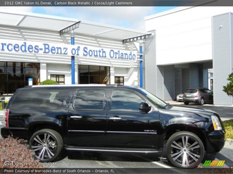 Carbon Black Metallic / Cocoa/Light Cashmere 2012 GMC Yukon XL Denali