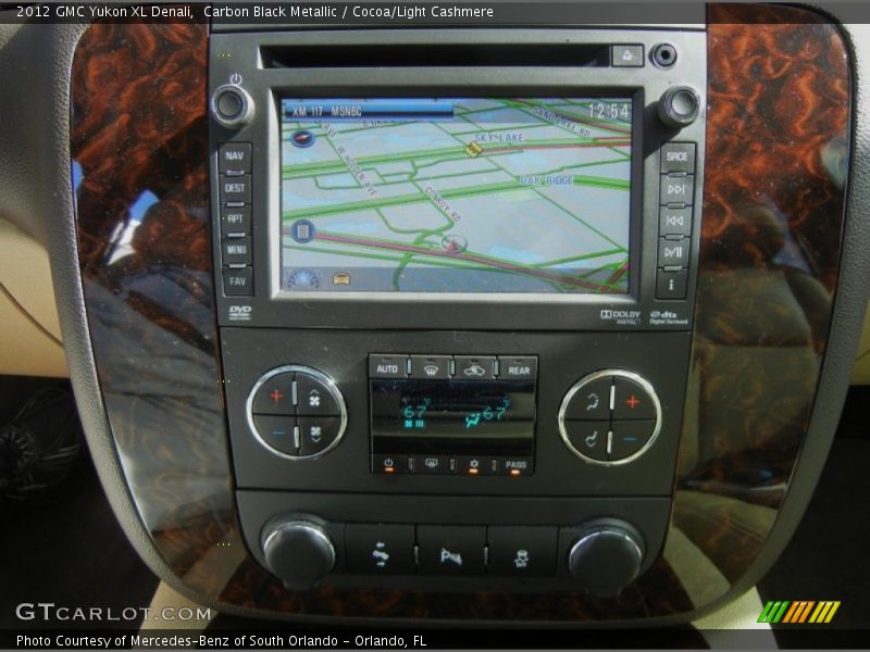 Navigation of 2012 Yukon XL Denali