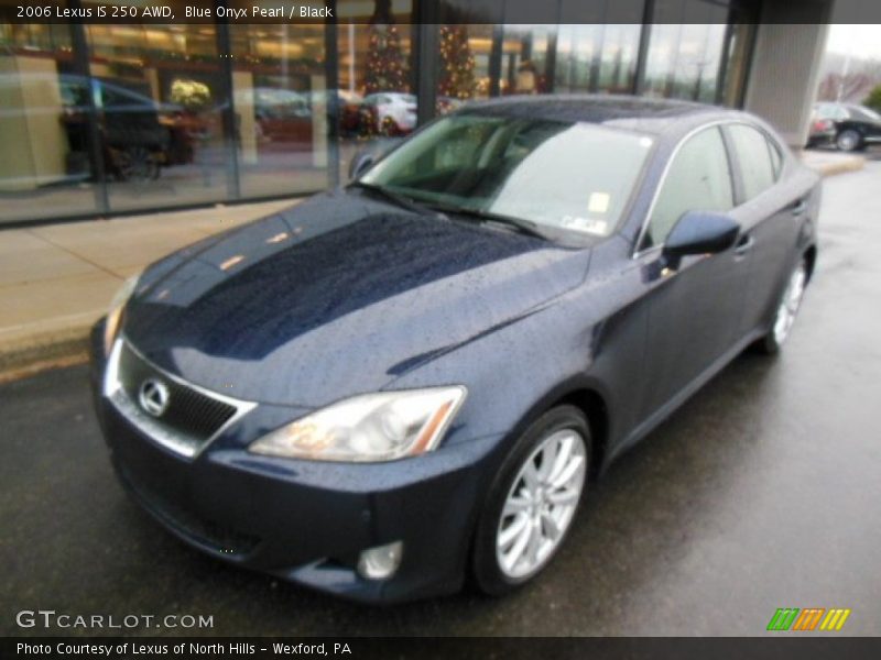 Blue Onyx Pearl / Black 2006 Lexus IS 250 AWD