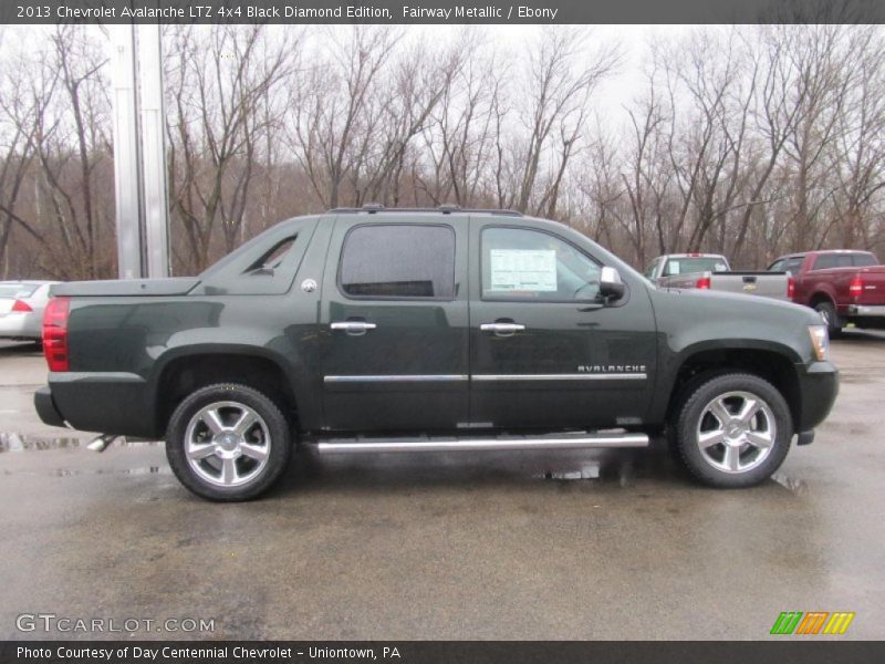 Fairway Metallic / Ebony 2013 Chevrolet Avalanche LTZ 4x4 Black Diamond Edition