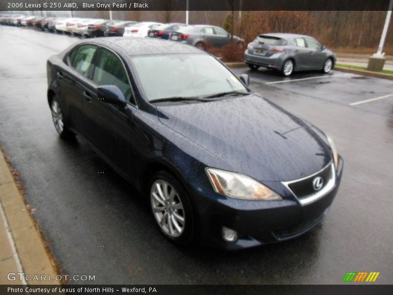 Blue Onyx Pearl / Black 2006 Lexus IS 250 AWD