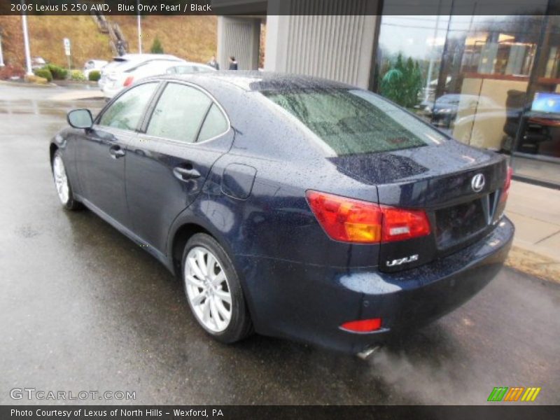 Blue Onyx Pearl / Black 2006 Lexus IS 250 AWD