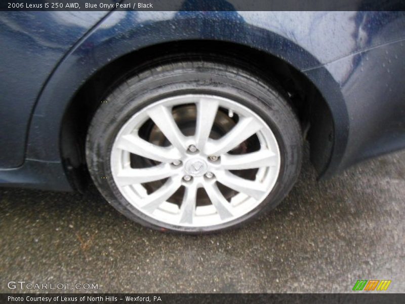 Blue Onyx Pearl / Black 2006 Lexus IS 250 AWD