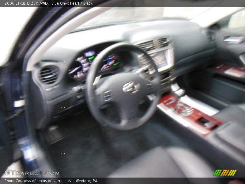 Blue Onyx Pearl / Black 2006 Lexus IS 250 AWD