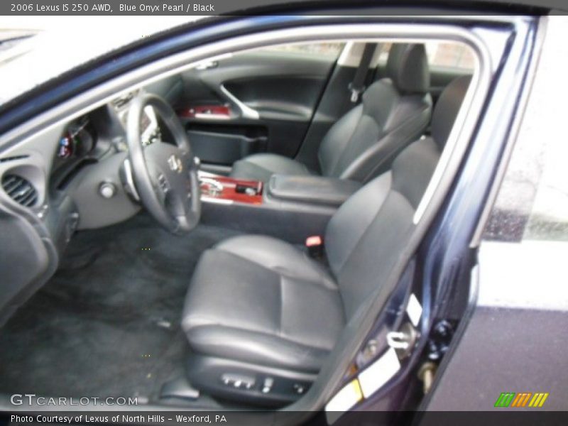 Blue Onyx Pearl / Black 2006 Lexus IS 250 AWD