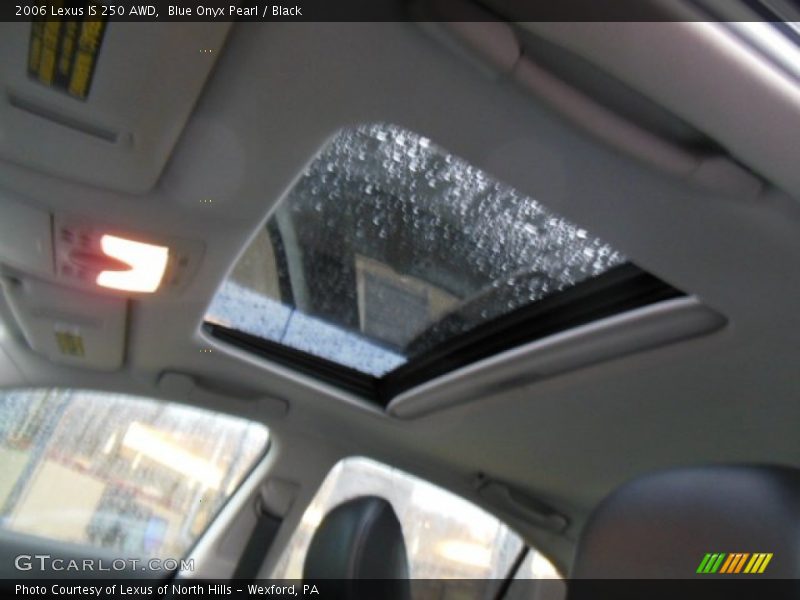 Blue Onyx Pearl / Black 2006 Lexus IS 250 AWD