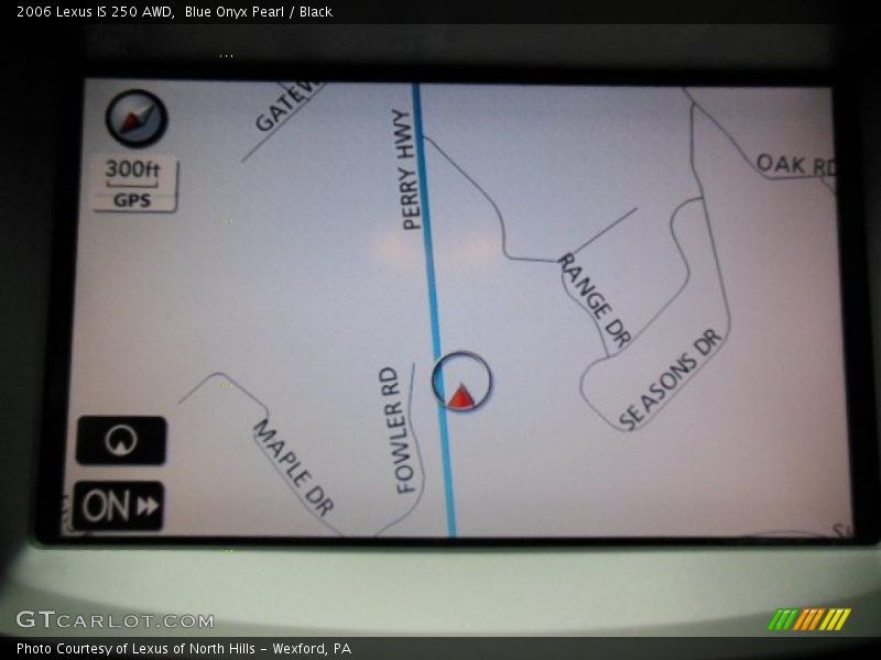 Blue Onyx Pearl / Black 2006 Lexus IS 250 AWD