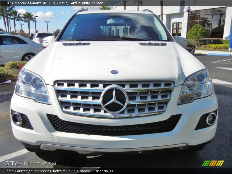 Arctic White / Black 2011 Mercedes-Benz ML 350 4Matic