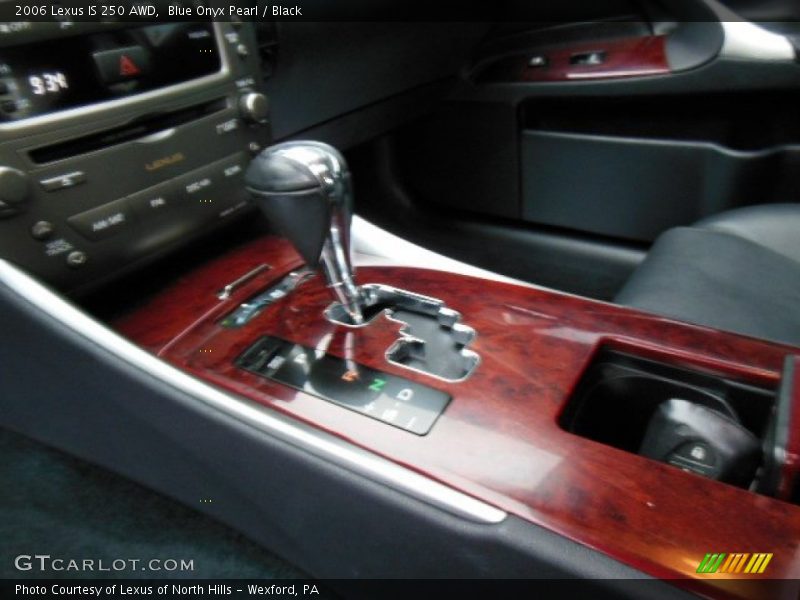 Blue Onyx Pearl / Black 2006 Lexus IS 250 AWD