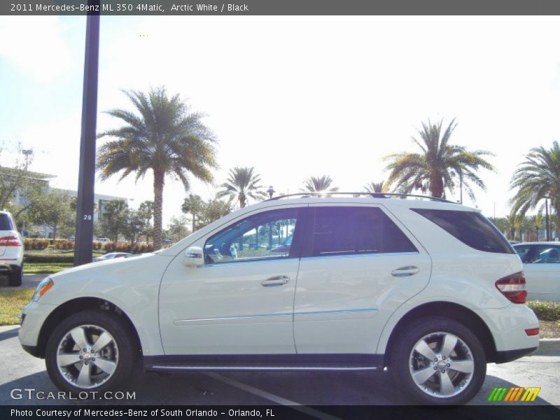 Arctic White / Black 2011 Mercedes-Benz ML 350 4Matic