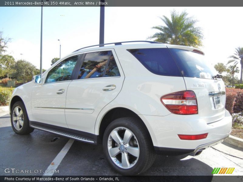 Arctic White / Black 2011 Mercedes-Benz ML 350 4Matic